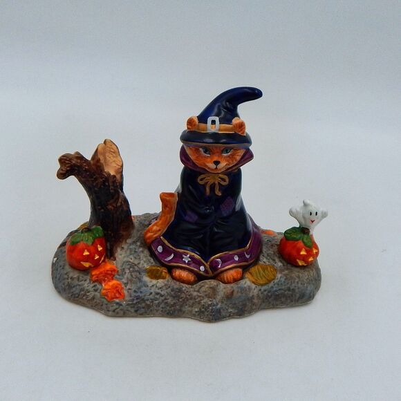 Partylite Abracadandle Snuffer And Base Halloween Cat, Pumpkin, Ghost Decor - Picture 1 of 10